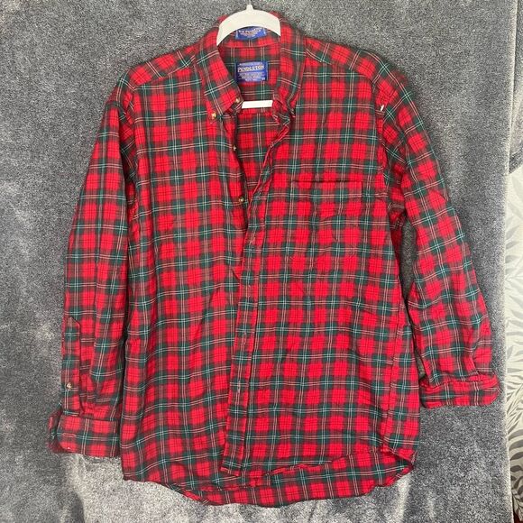 Pendleton Plaid wool long sleeve Men size Medium - Picture 1 of 3